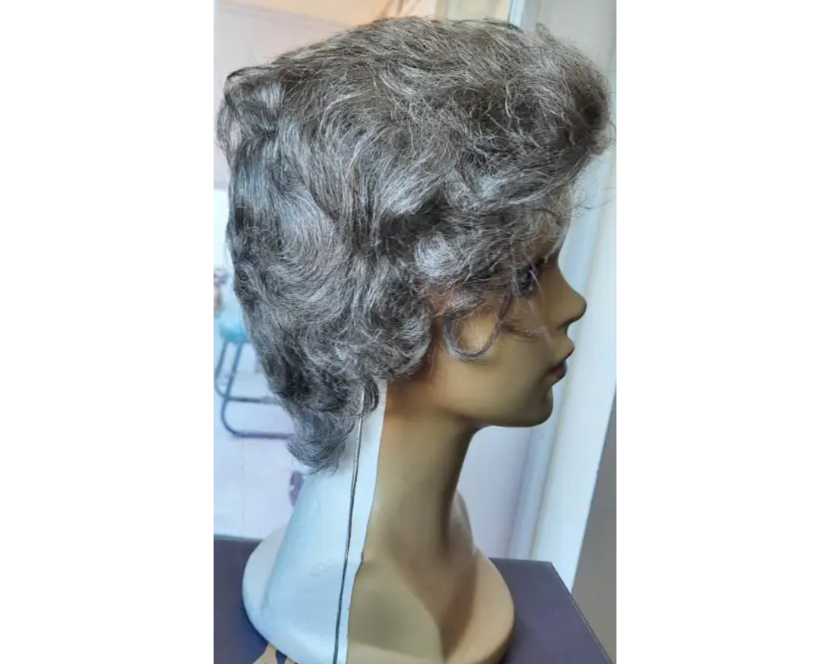 Silver Human  Wig image indicator(2)