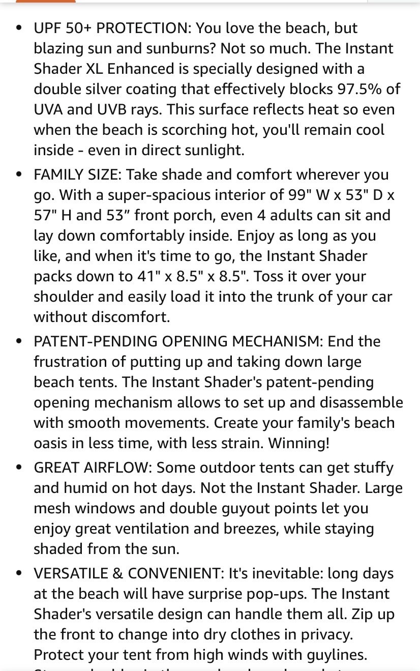 East Hills Outdoors Instant Shade Tent - photo 3