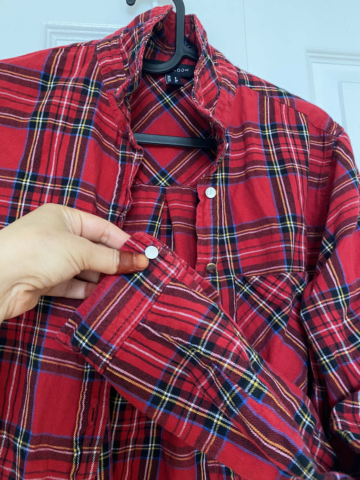 Unisex Red check Shirt 💕 image indicator(3)