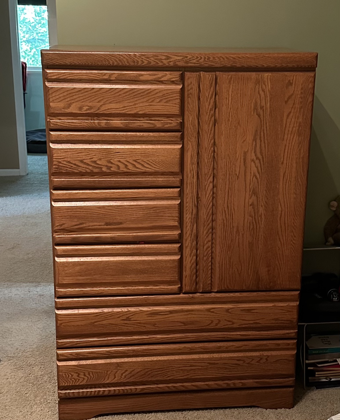 FREE Oak Platform Bed Frame with Storage + 2 Dressers - photo 5