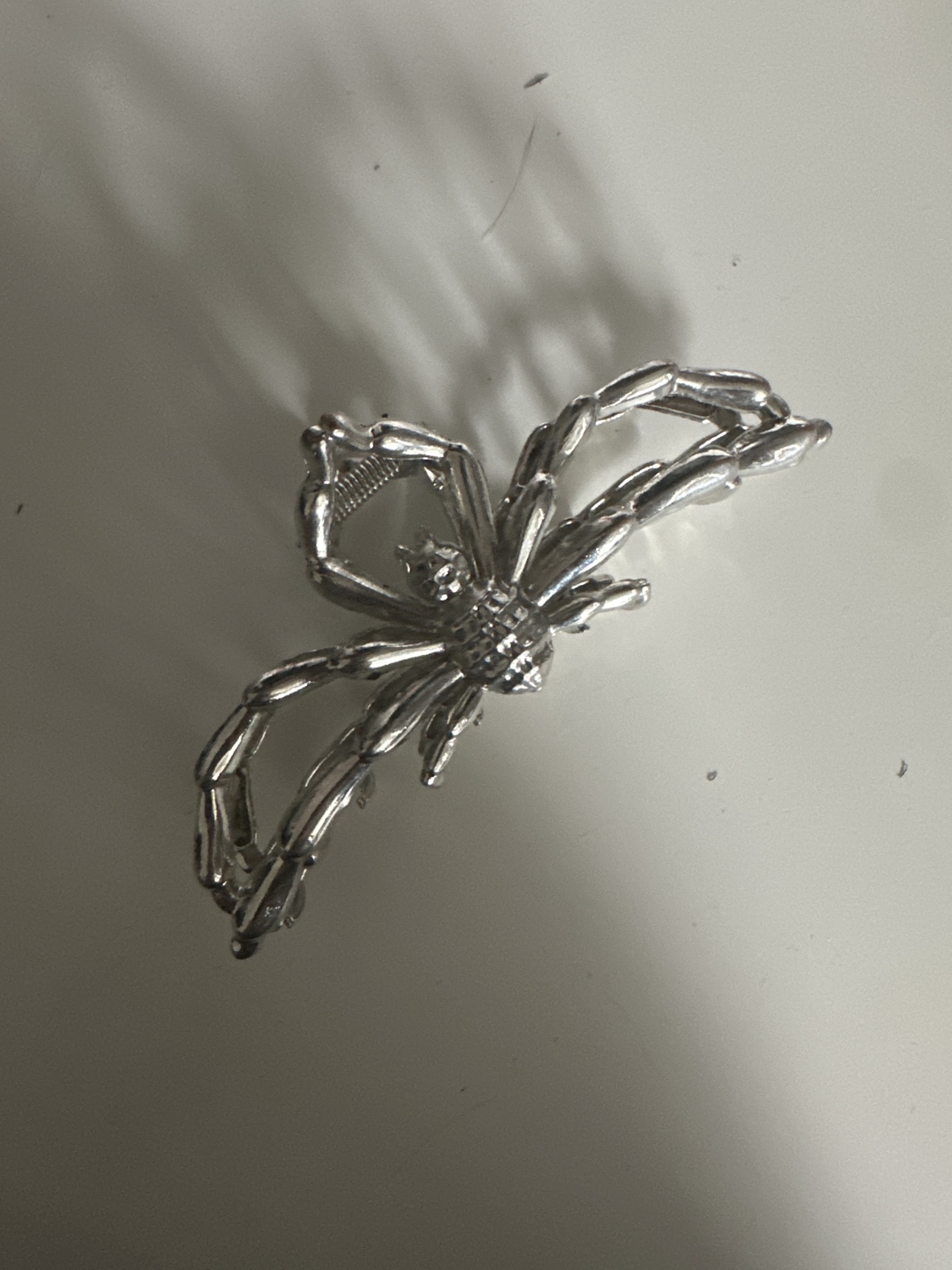 Silver Spider Hair Clip thumbnail