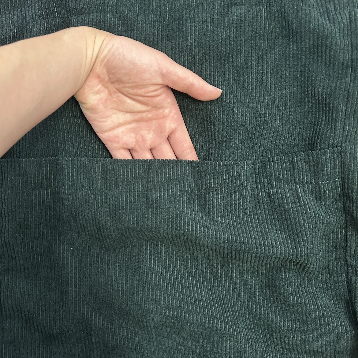 Corduroy Tote Bag with Pocket (Fits Laptop) image indicator(2)