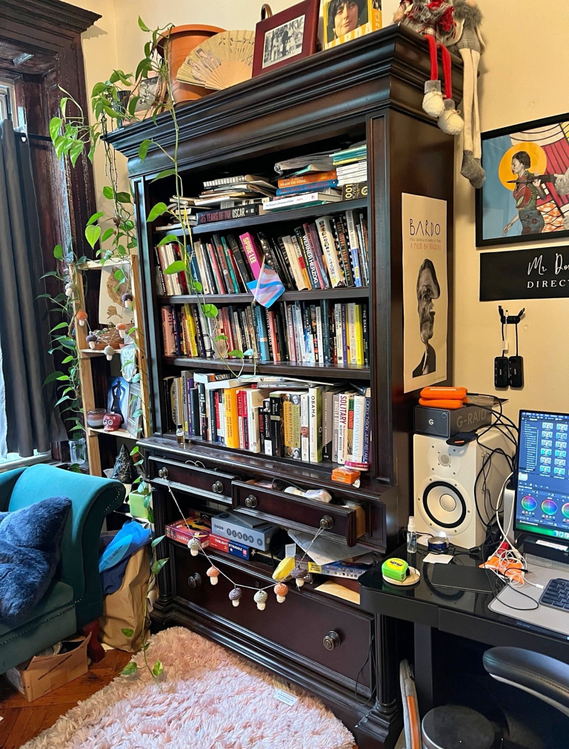 Beautiful solid wood bookcase. Made in USA (retail $2,000)