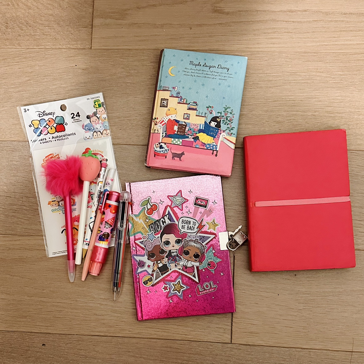 #freecycle - Diary and Stationery Set - Pink Themed