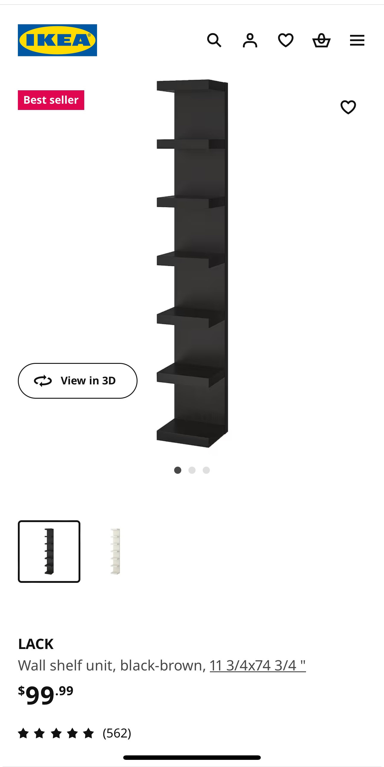 IKEA Lack Wall Shelf