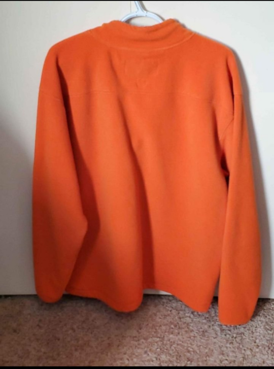 Old Navy Orange Fleece Pullover image indicator(4)