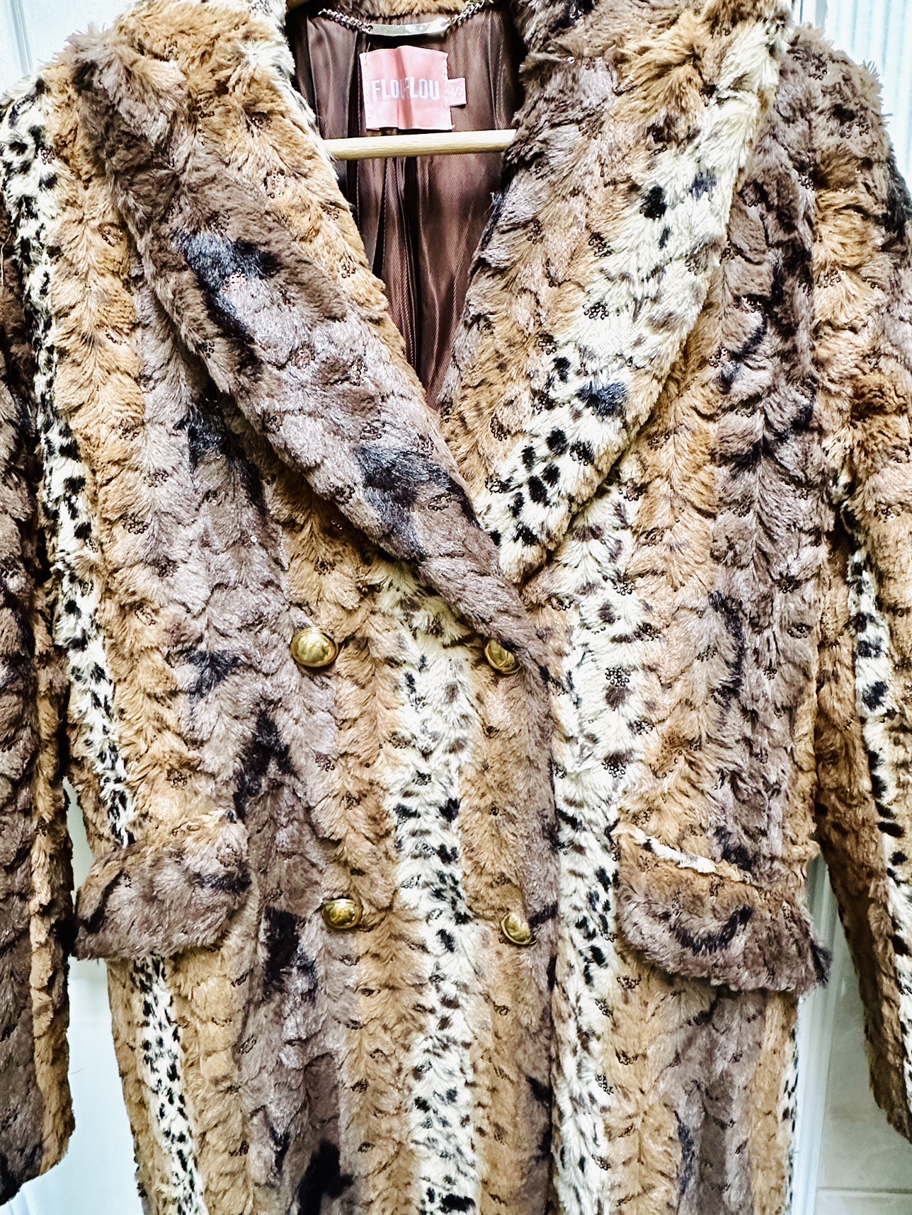 Fuzzy woman’s long Winter Faux Fur Coat image indicator(3)