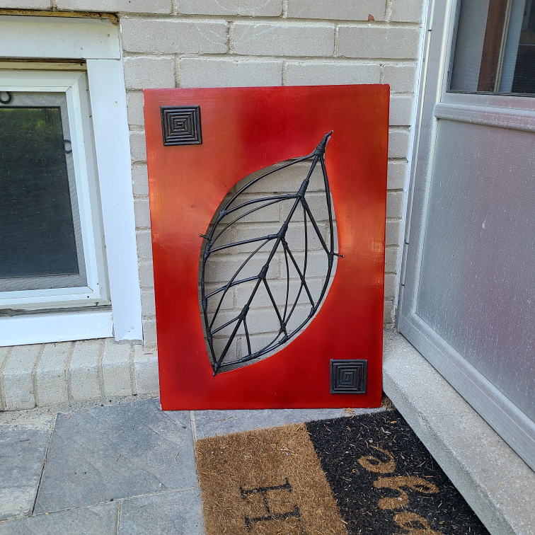 Red Leaf Wall Decor for $5! thumbnail