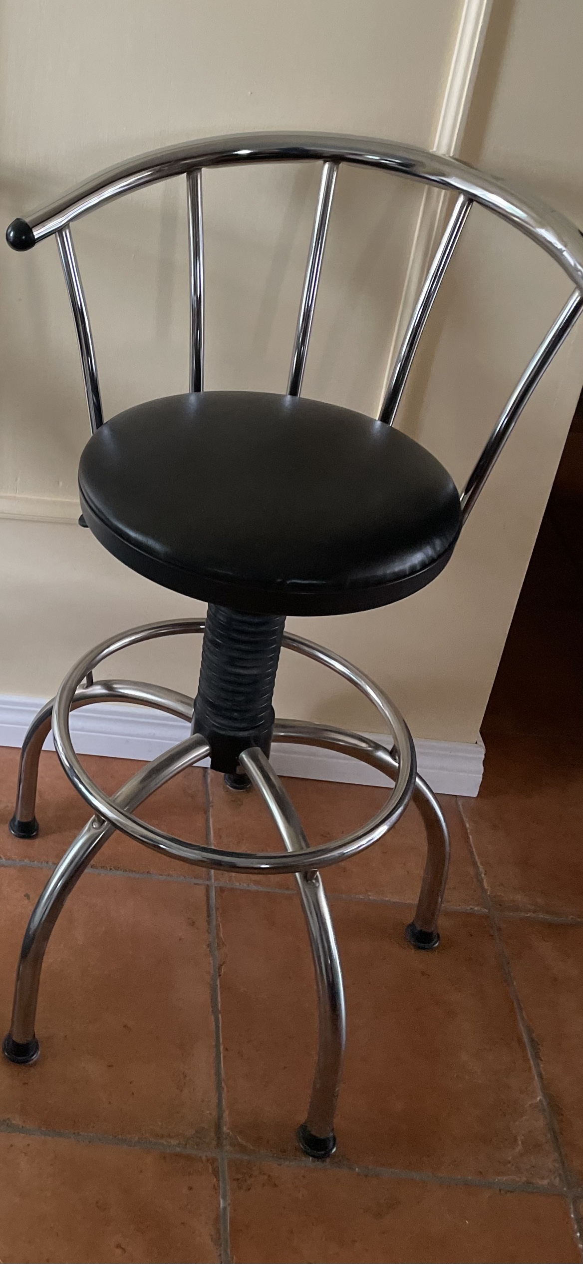 Chrome Bar Stool (set of 2)