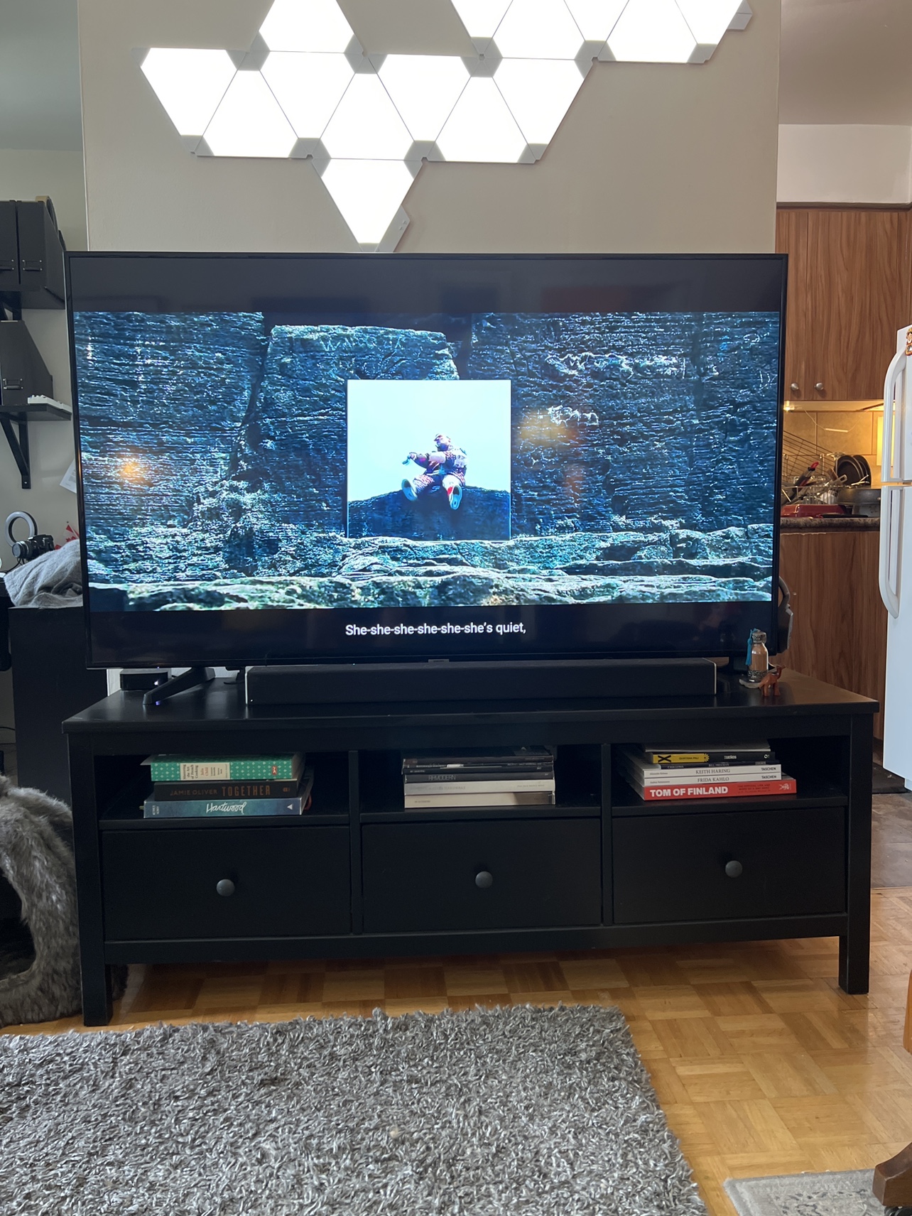 Black TV Stand