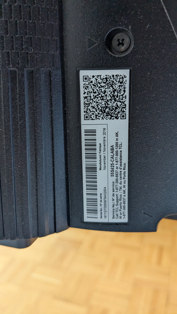 TCL 55S425-CA 55" Roku TV image indicator(3)