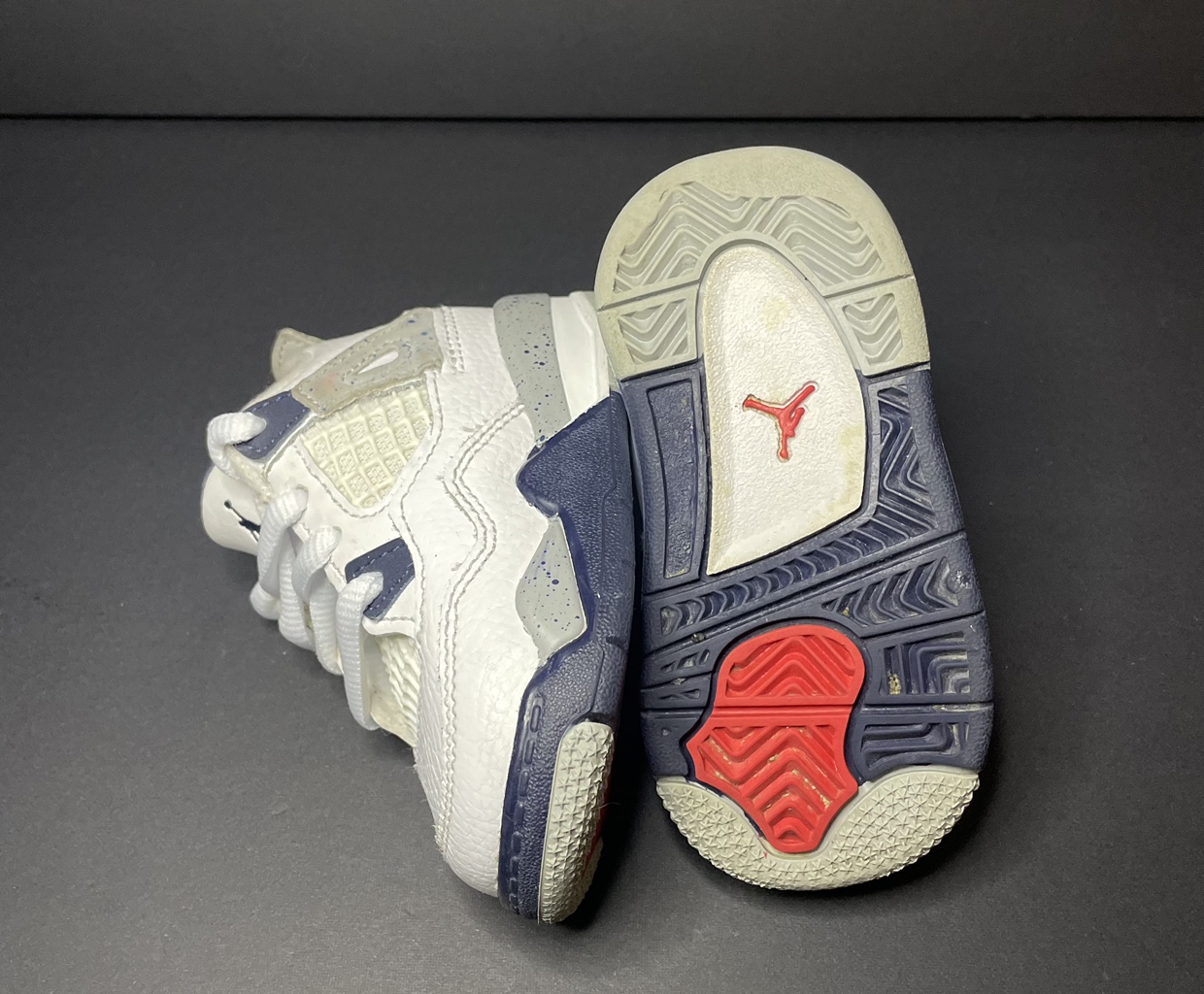 Used Air Jordan 4 Retro Baby Shoes size US4c - photo 3