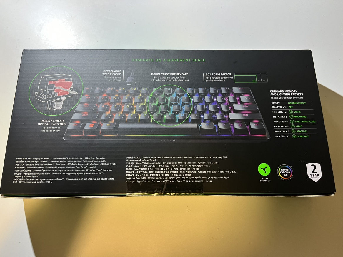 NEW Razer Huntsman Mini Gaming Keyboard image indicator(2)