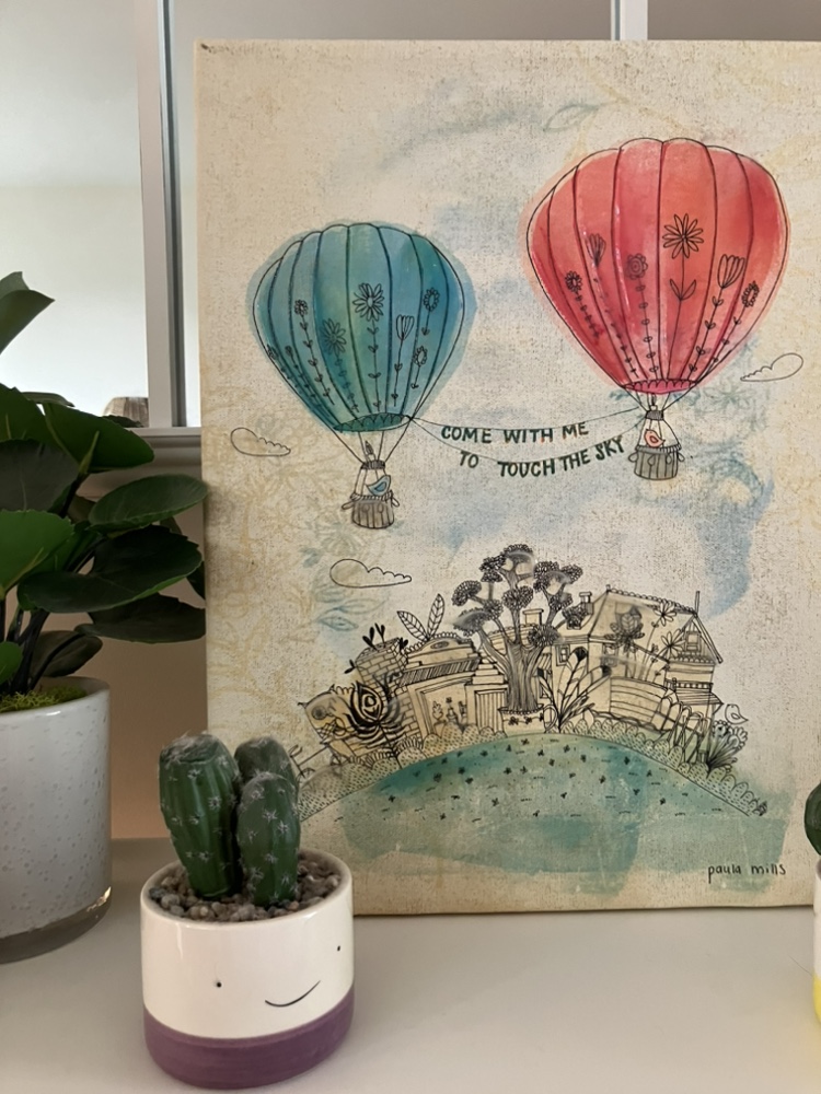 Baby/Toddler Girls Room Hot Air Balloon Wall Art image indicator(2)