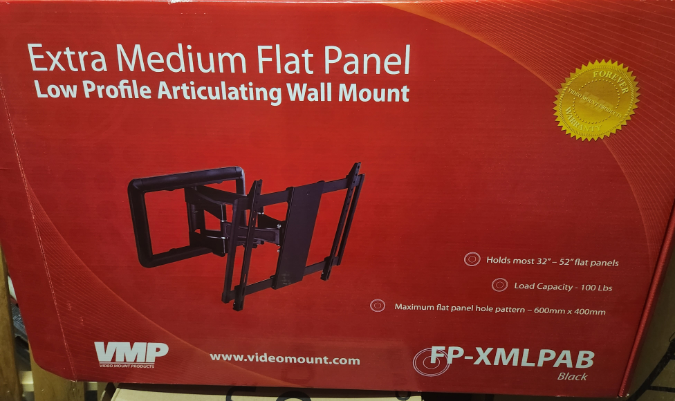 32 inch - 52 inch brand new, in the box wall mounts for tv.