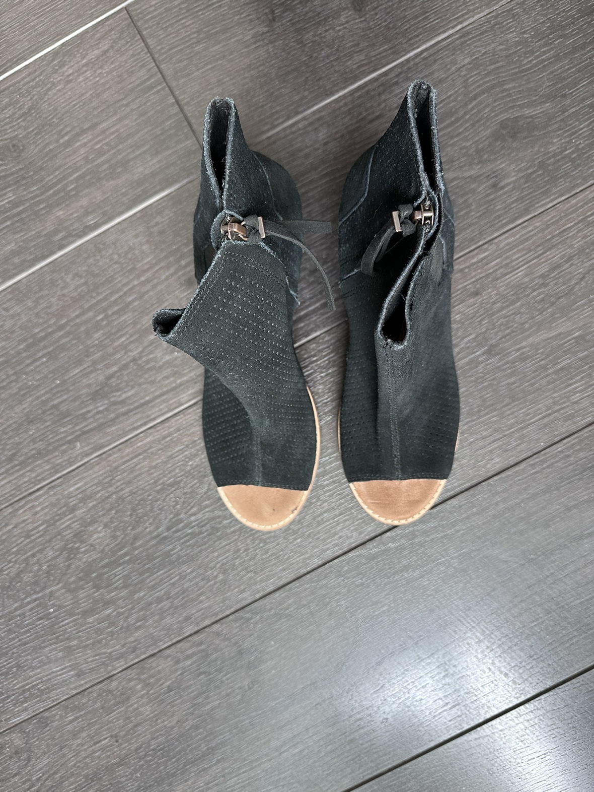 Tom’s open toe summer booties. - photo 2