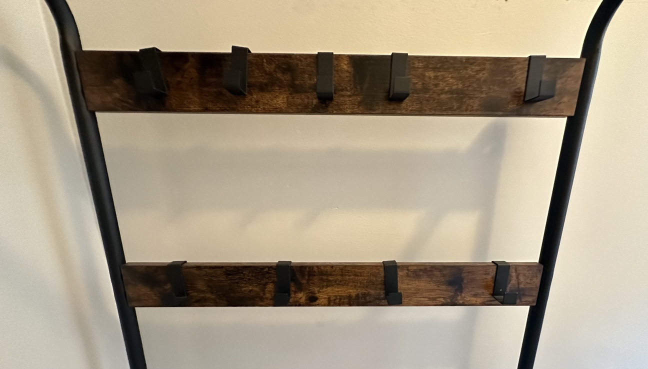 Coat Rack with Bench and Shoe Storage - photo 4