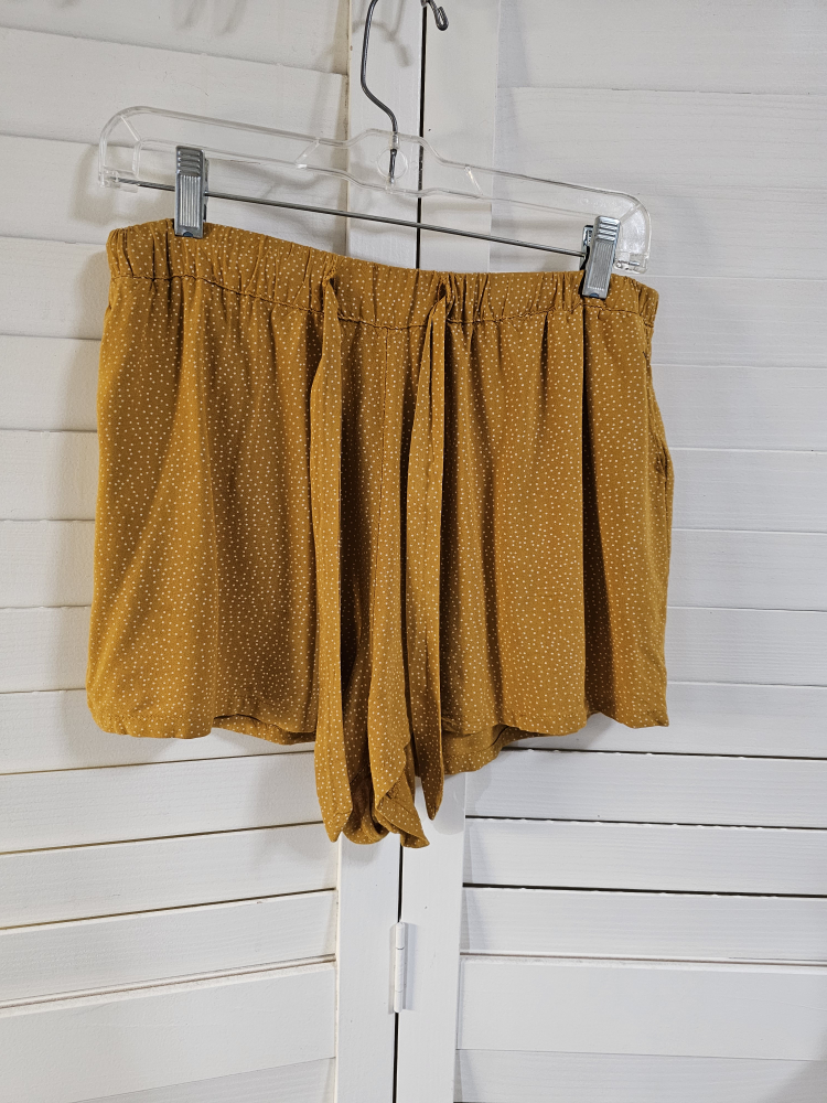Topshop Mustard Polka Dot Shorts