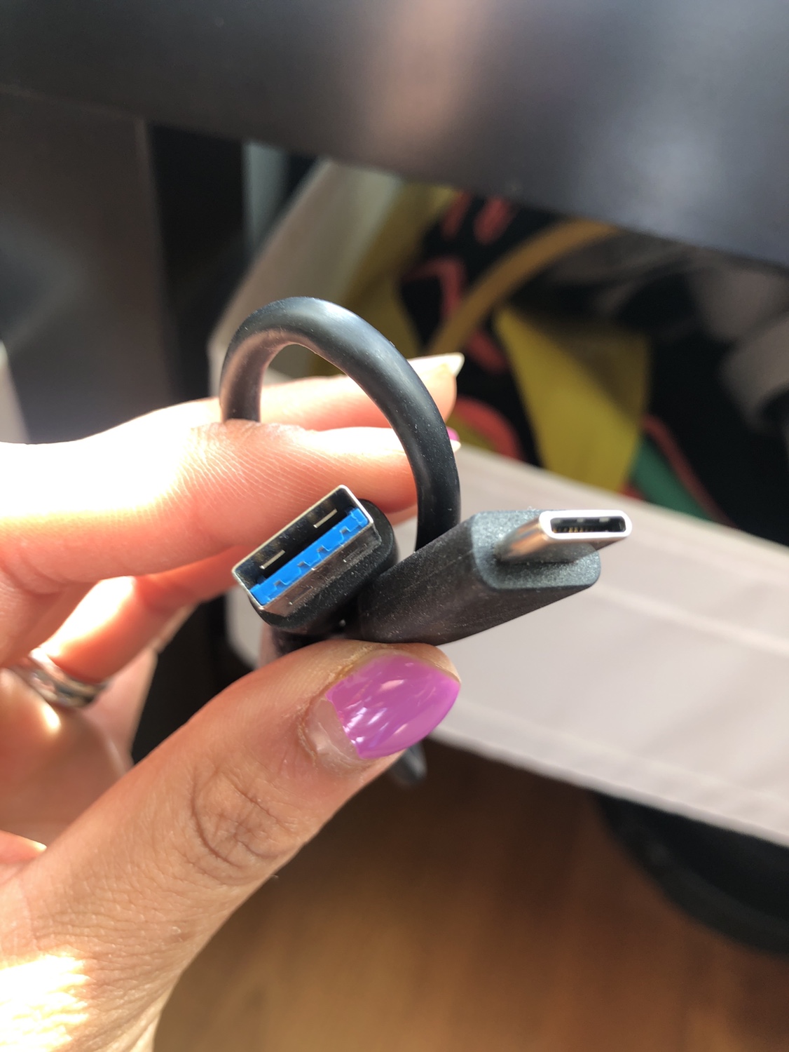 USB-C to USB-A Cable (18 3/8”) - photo 2