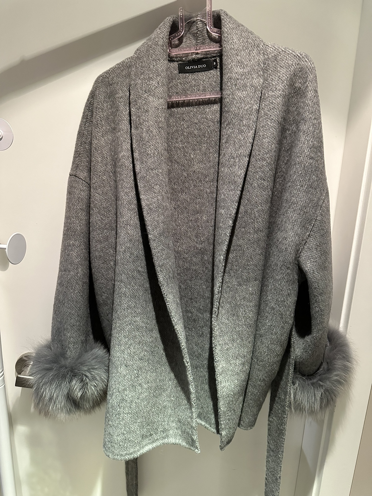 Fur Trimmed Cardigan