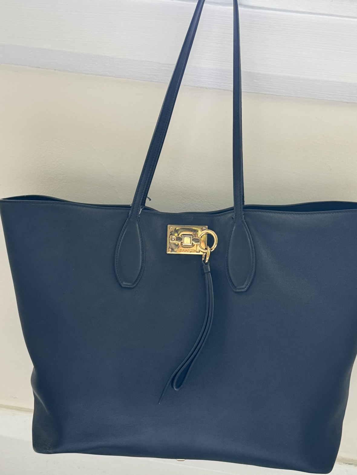 Salvatore Ferragamo Black Tote Bag