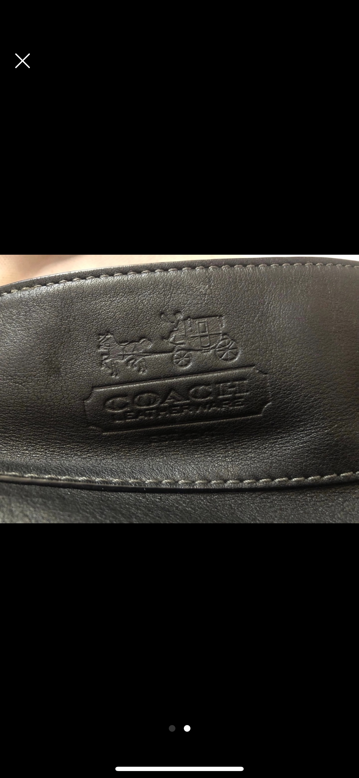 Coach Purse - Black Leather Hand Bag - photo 2