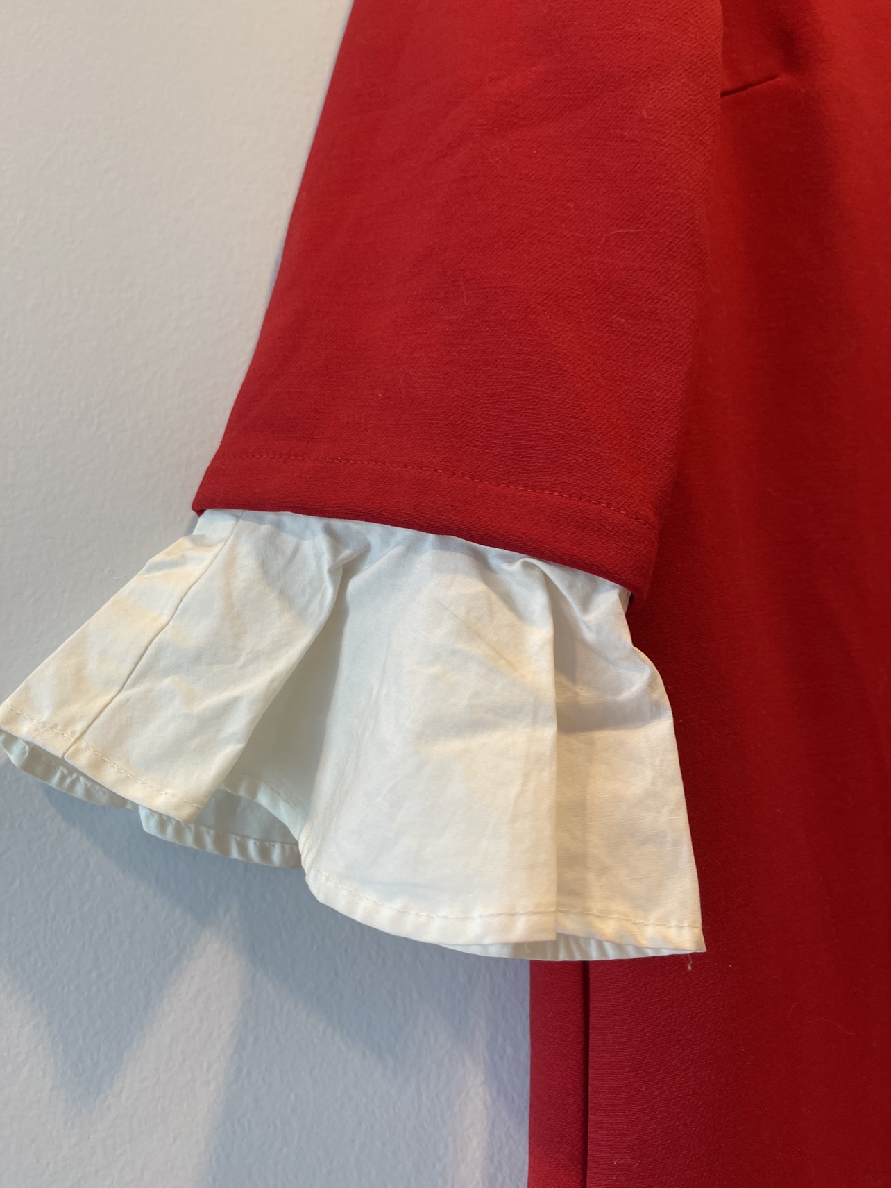 Japan Brand Red Dress with White Sleeves image indicator(2)