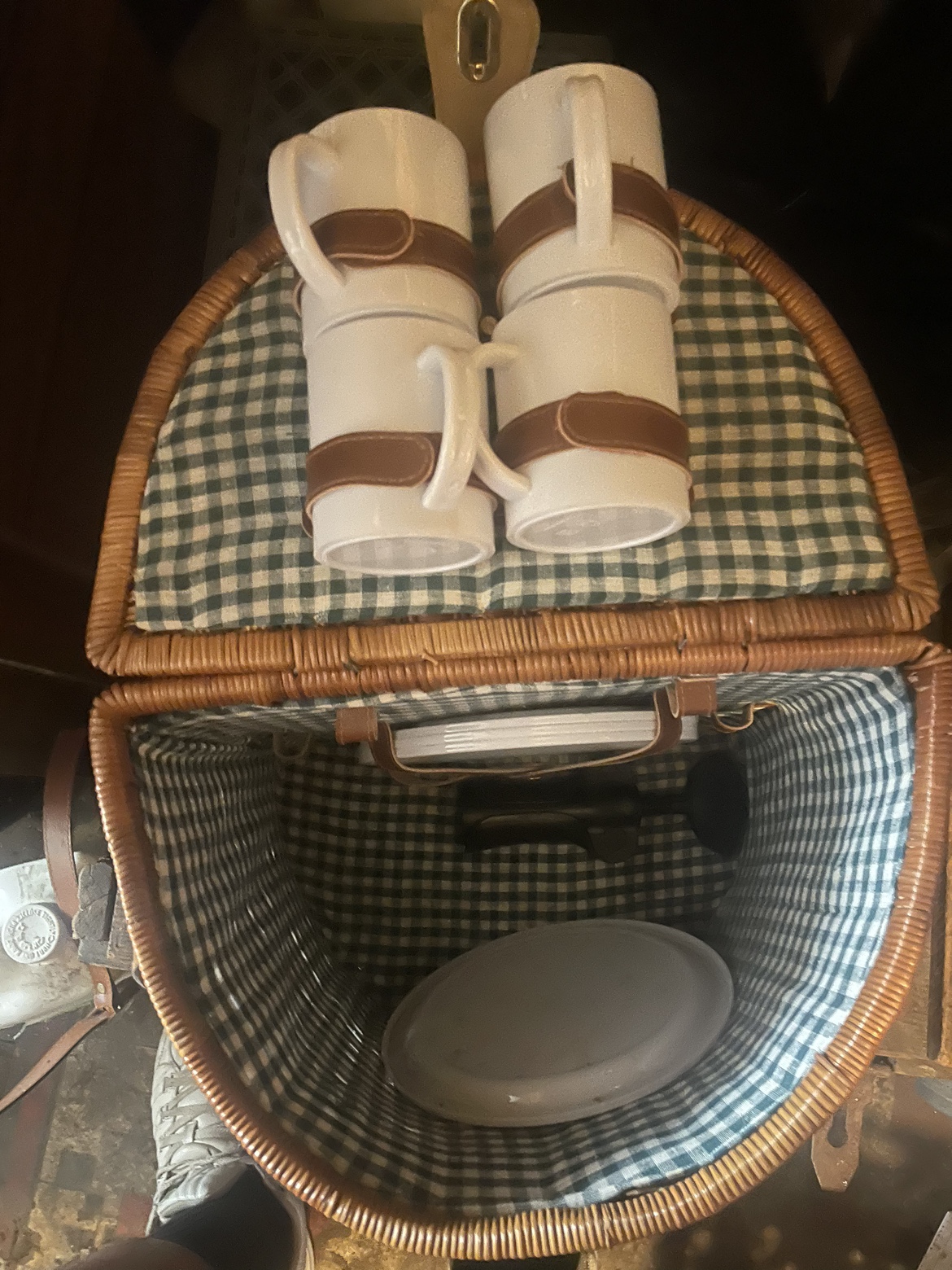 Wicker Basket Picnic Set - photo 2