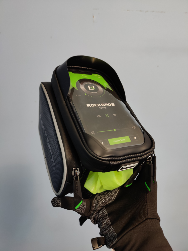 ROCKBROS Bike Frame Bag Waterproof Bicycle Front Top Tube Mount image indicator(5)