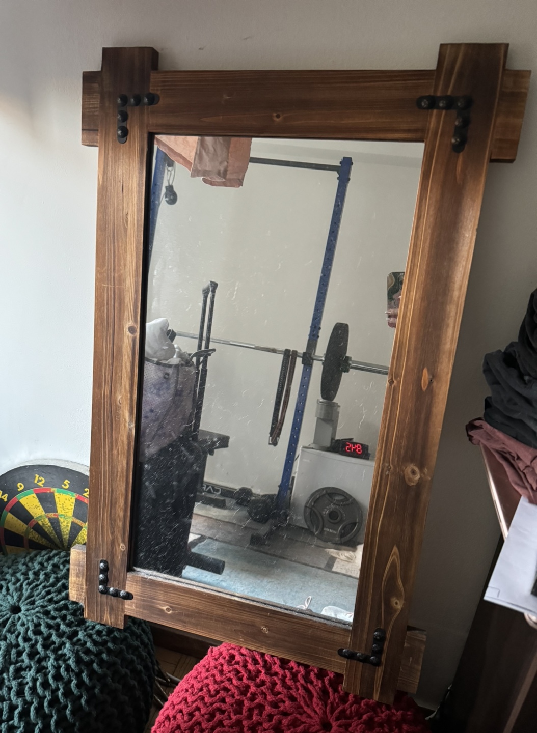Wooden Framed Mirror - photo 4