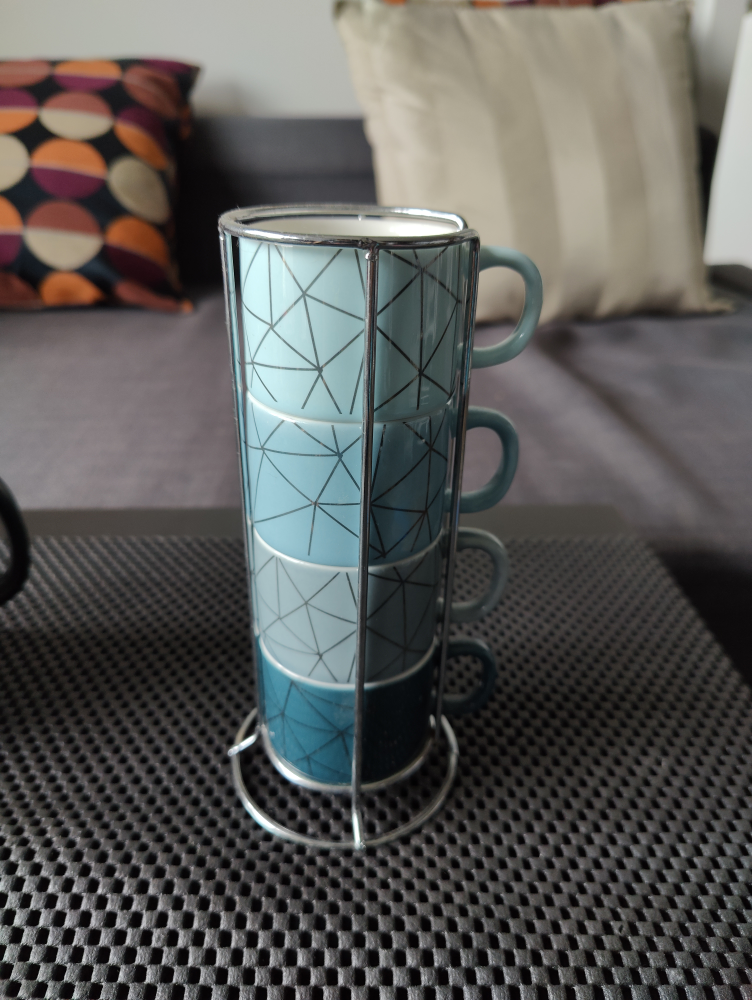 Set of 4 Espresso Cups with Stand thumbnail
