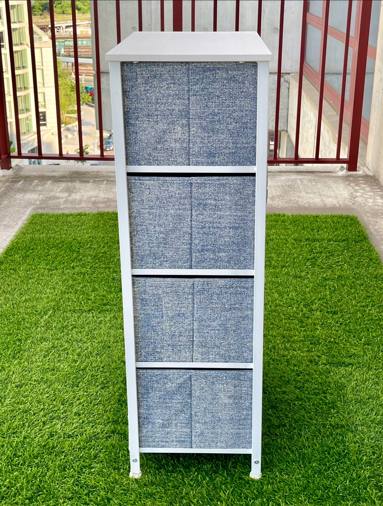 Storage Tower Stand with 2 Removable Fabric Drawers - photo 4