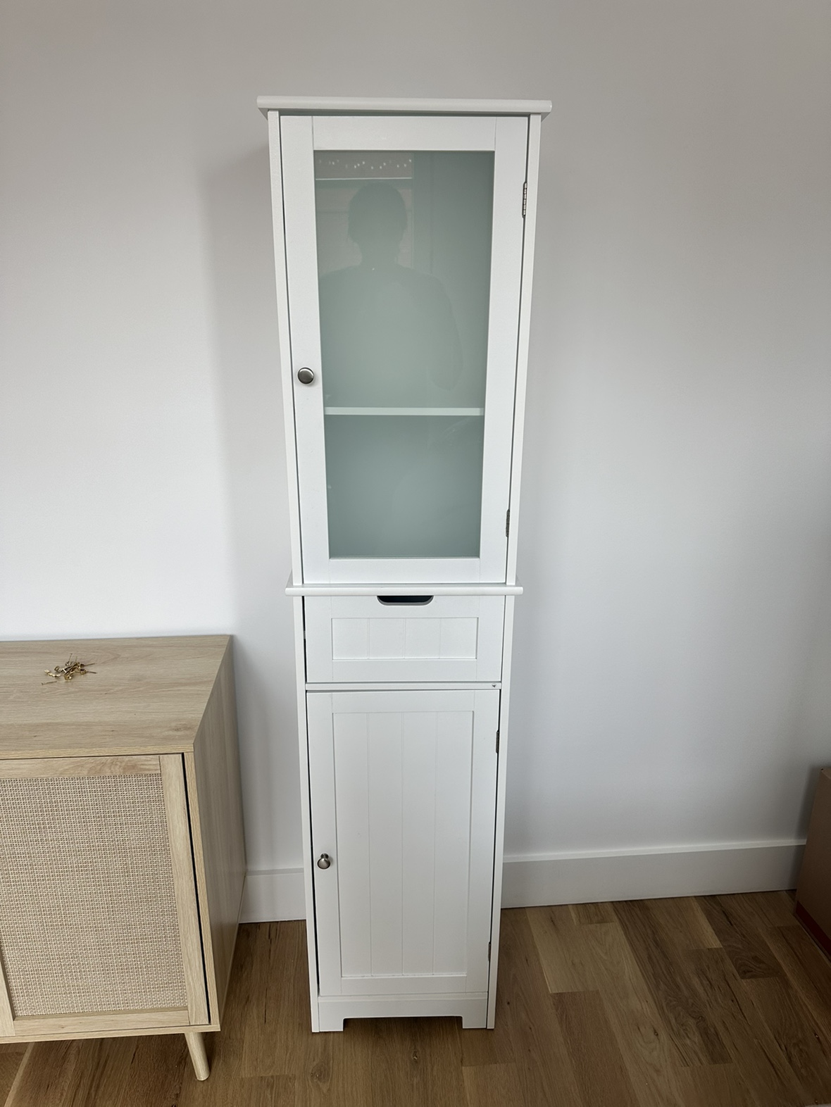 White Bathroom Storage Cabinet