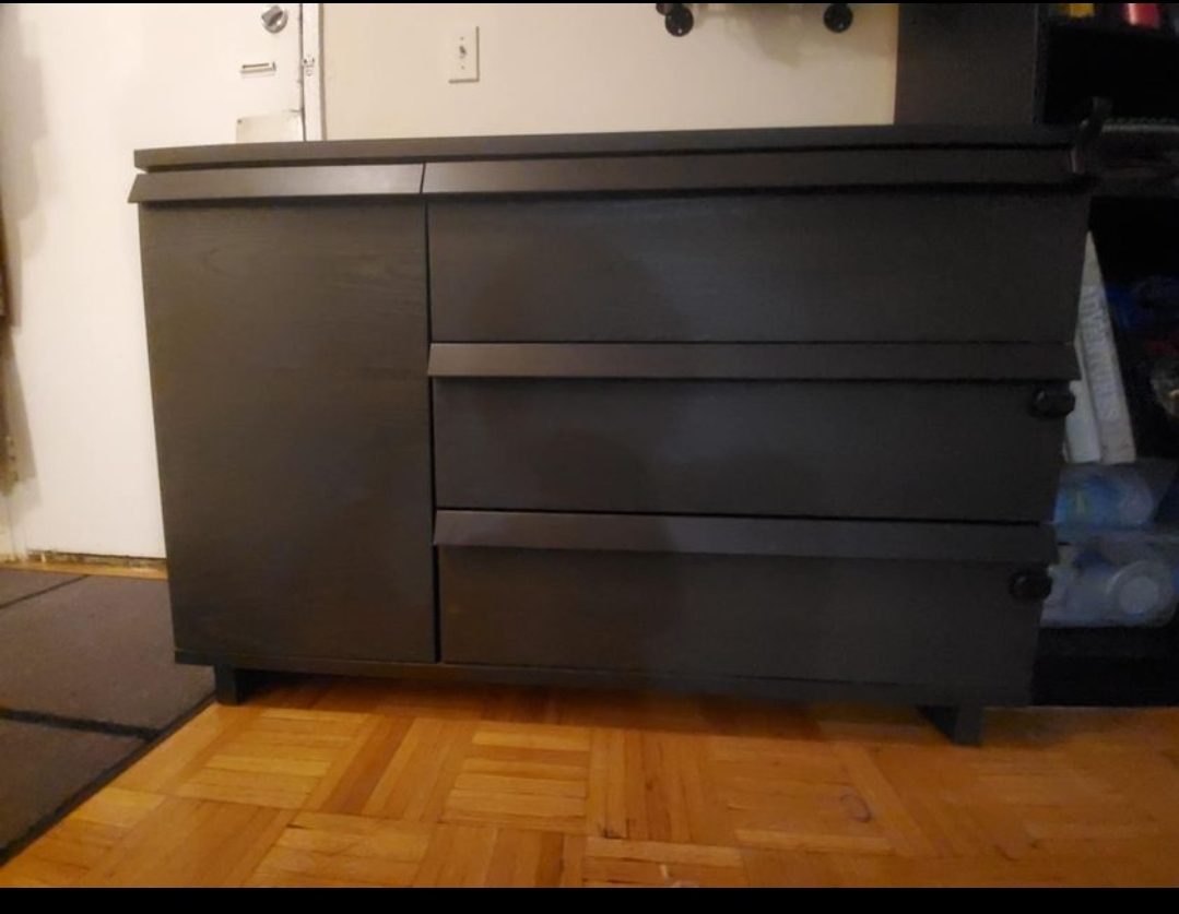 IKEA OPPLAND 3-drawer Chest brown stained ash veener - photo 3