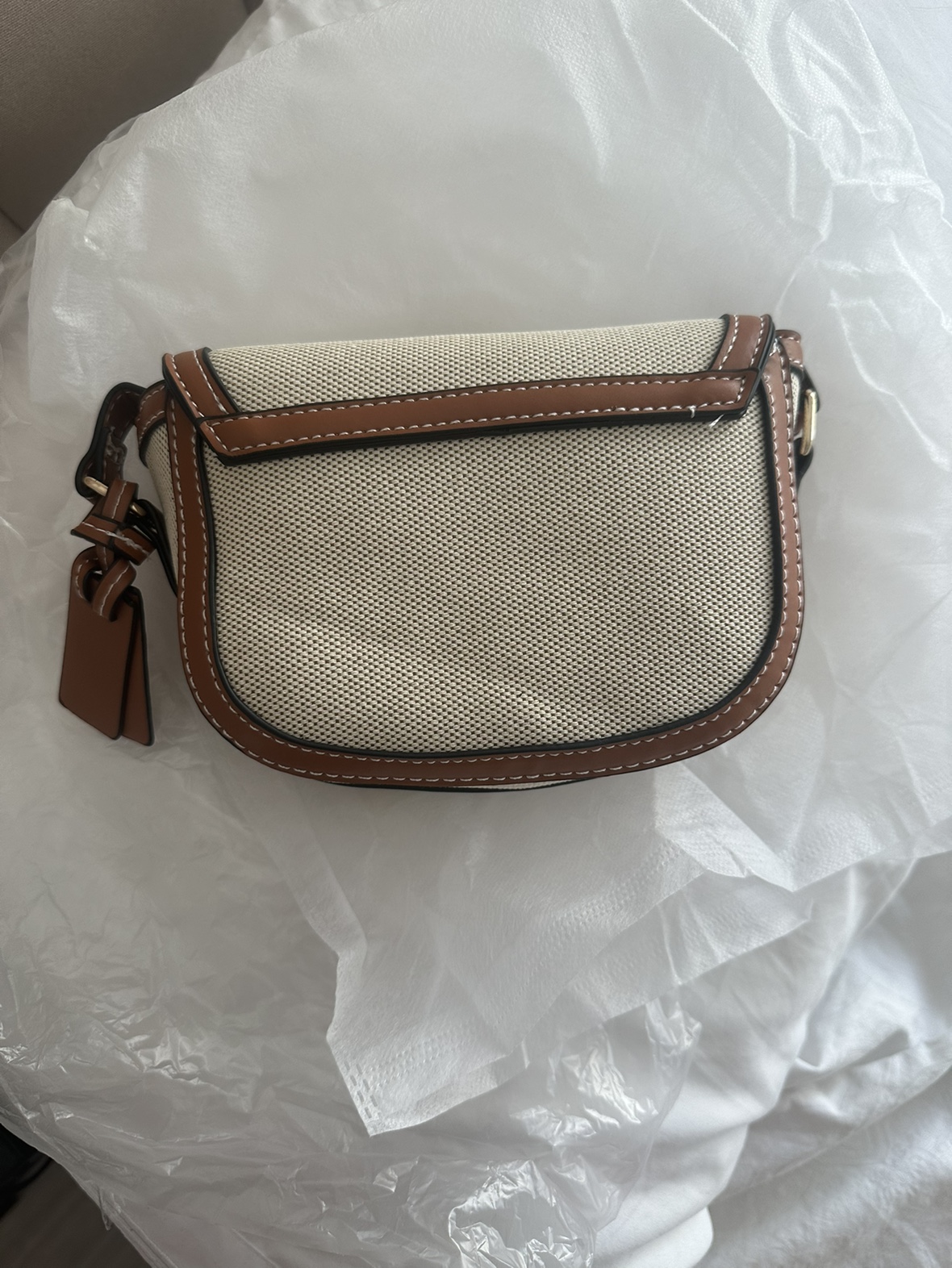 Brand new Brown and Off White Crossbody Bag image indicator(5)
