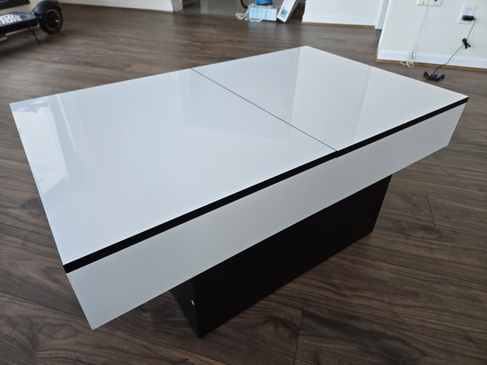 White Coffee Table with Storage thumbnail