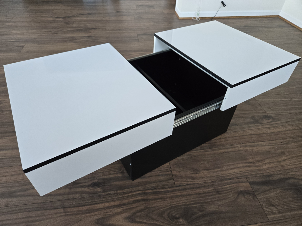 White Coffee Table with Storage image indicator(2)