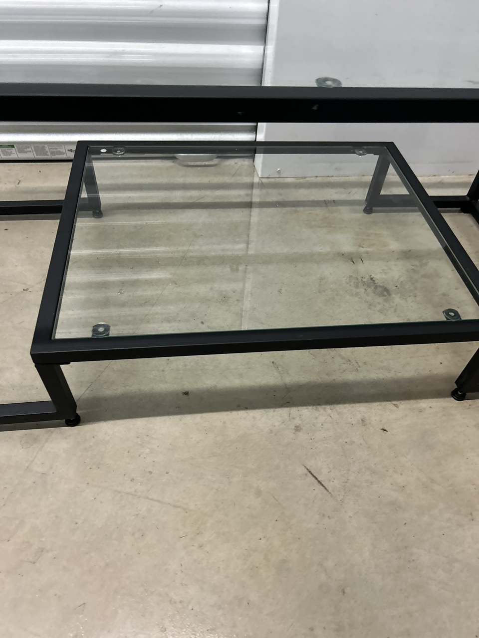 Glass and Metal Coffee Table - photo 4