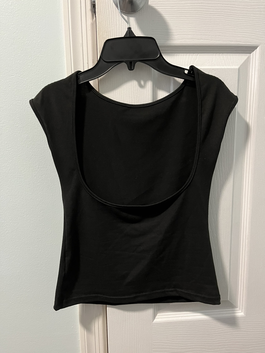 Black Backless Crop Top size small - photo 3