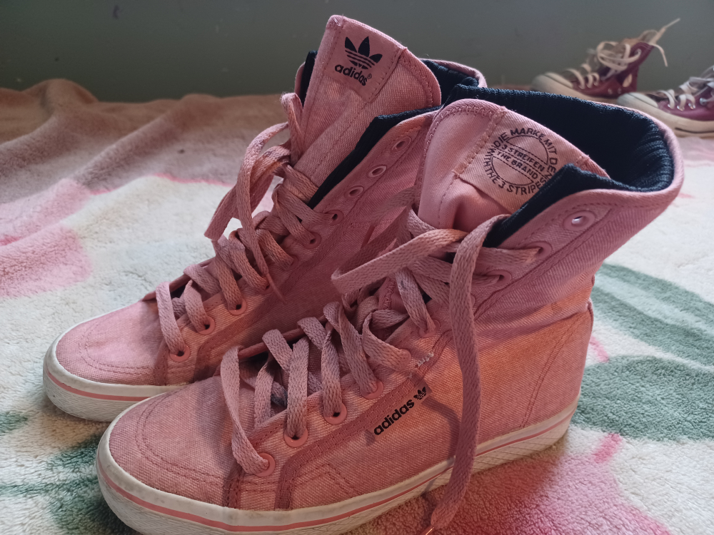 Adidas Pink High Top Sneakers - photo 2