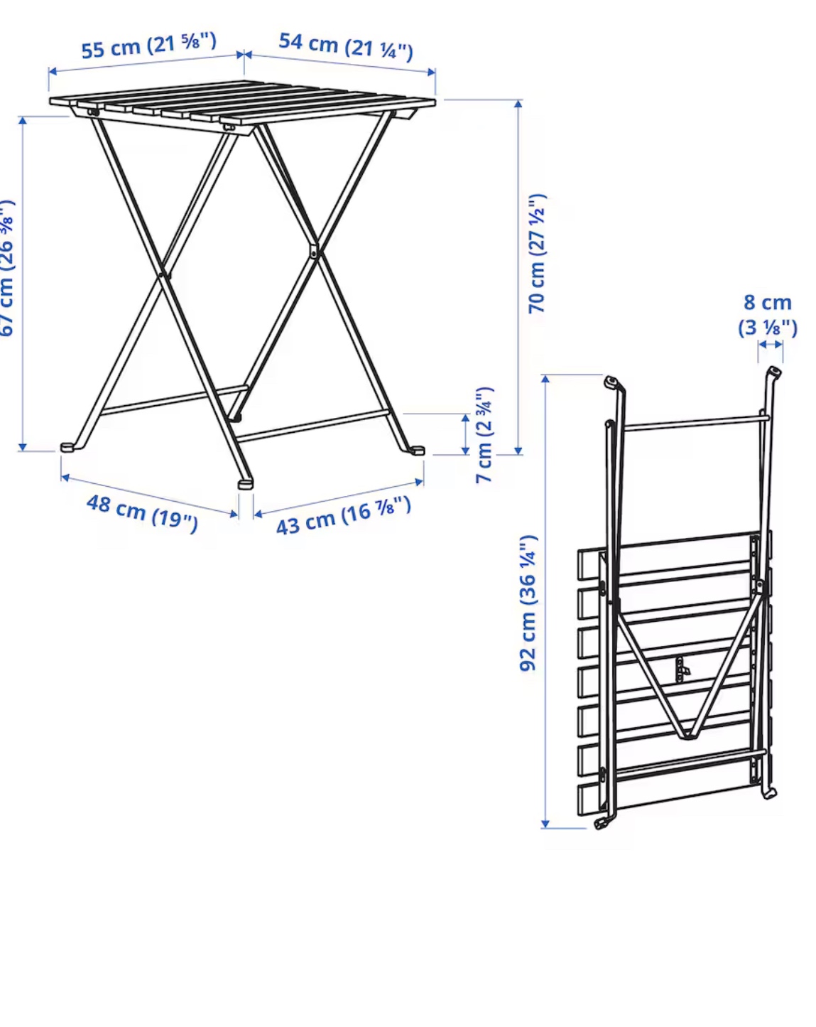 Ikea Bistro Table and 2 chairs - photo 3