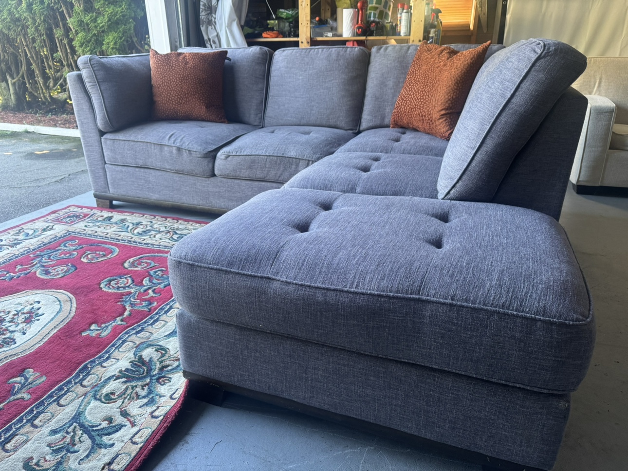 Grey Sectional Sofa- FREE DELIVERY - photo 4