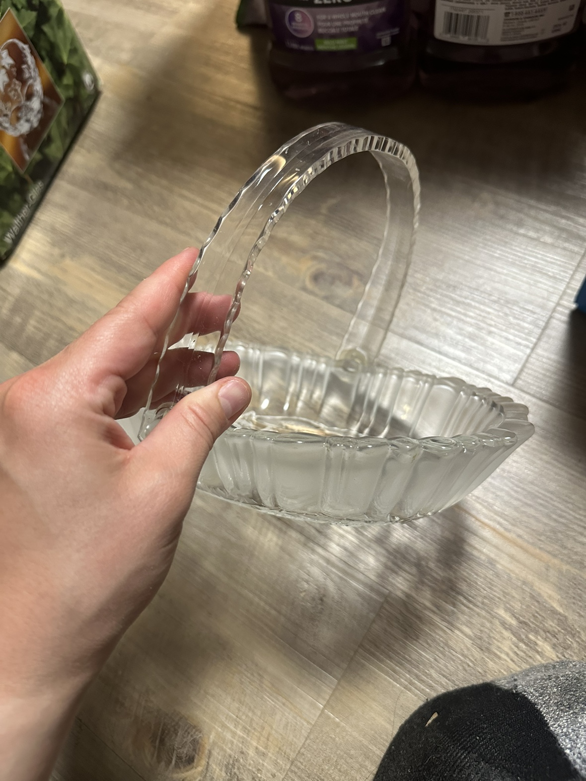 Glass Basket with Handle image indicator(4)