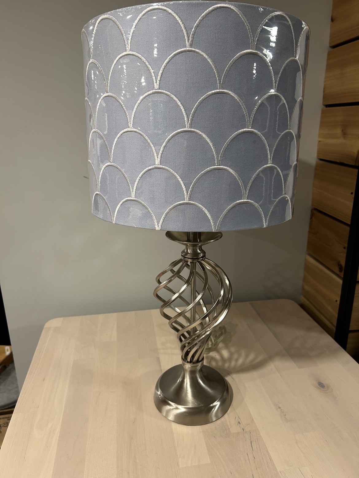 Lamp - brushed metal