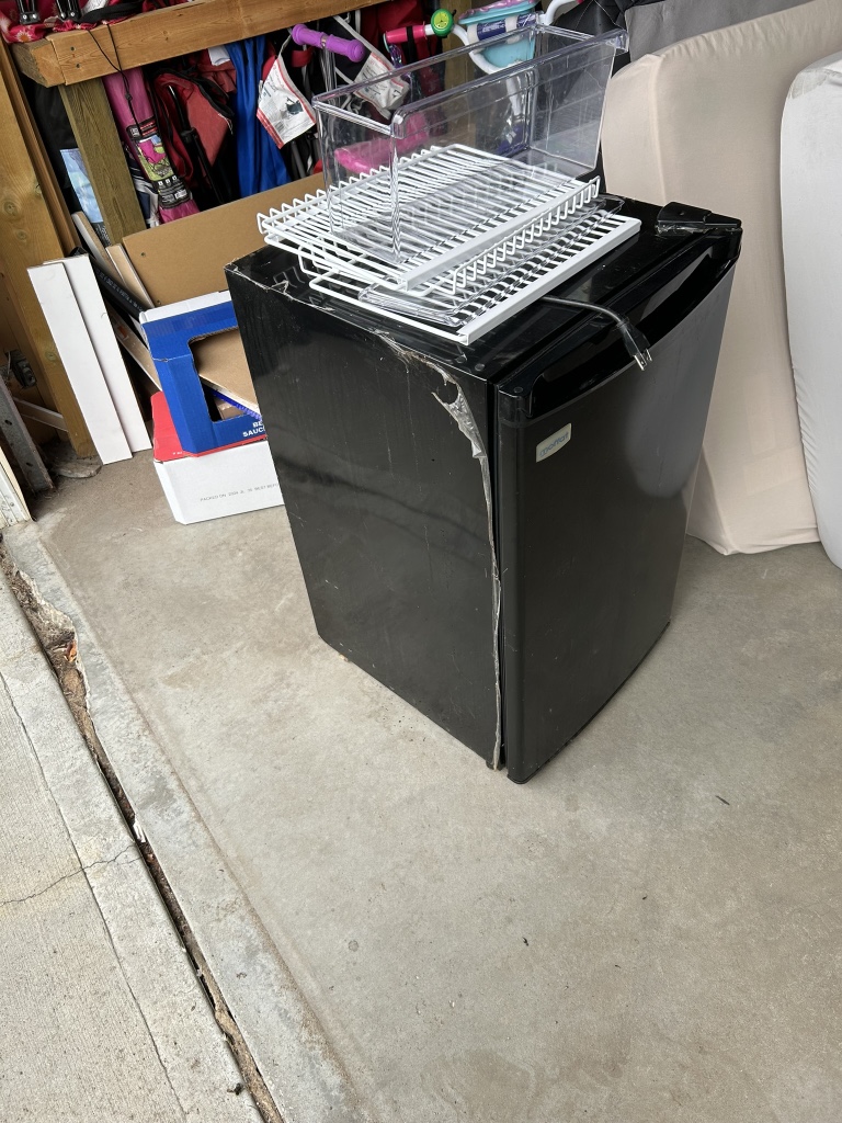 Small Black Fridge #freecycle
