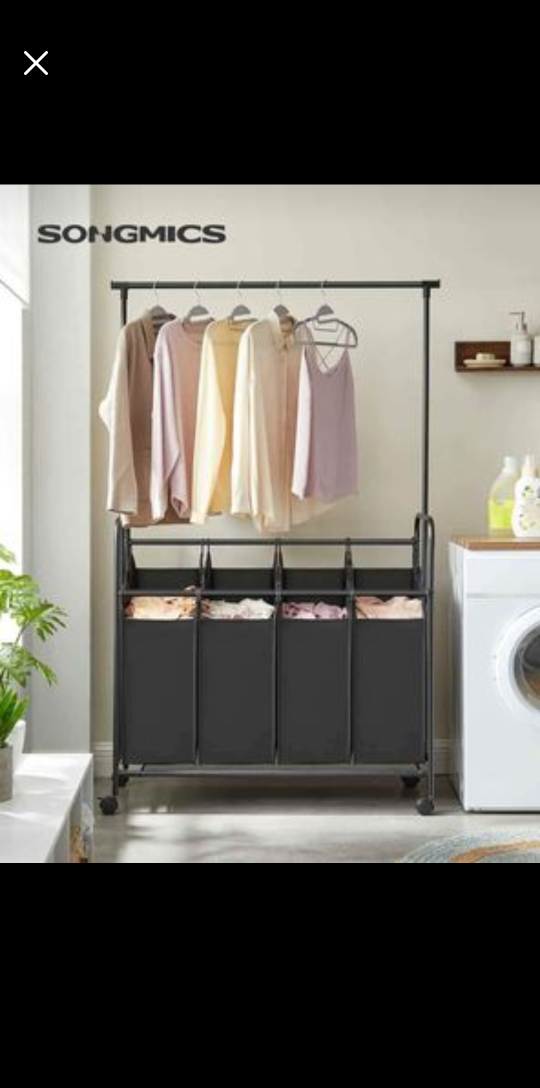 SONGMICS 4-Section Laundry thumbnail