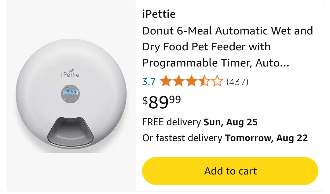 NEW!   iPettie Automatic Pet Feeder image indicator(2)