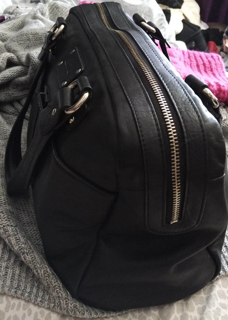 Calvin Klein Black Leather Handbag image indicator(2)