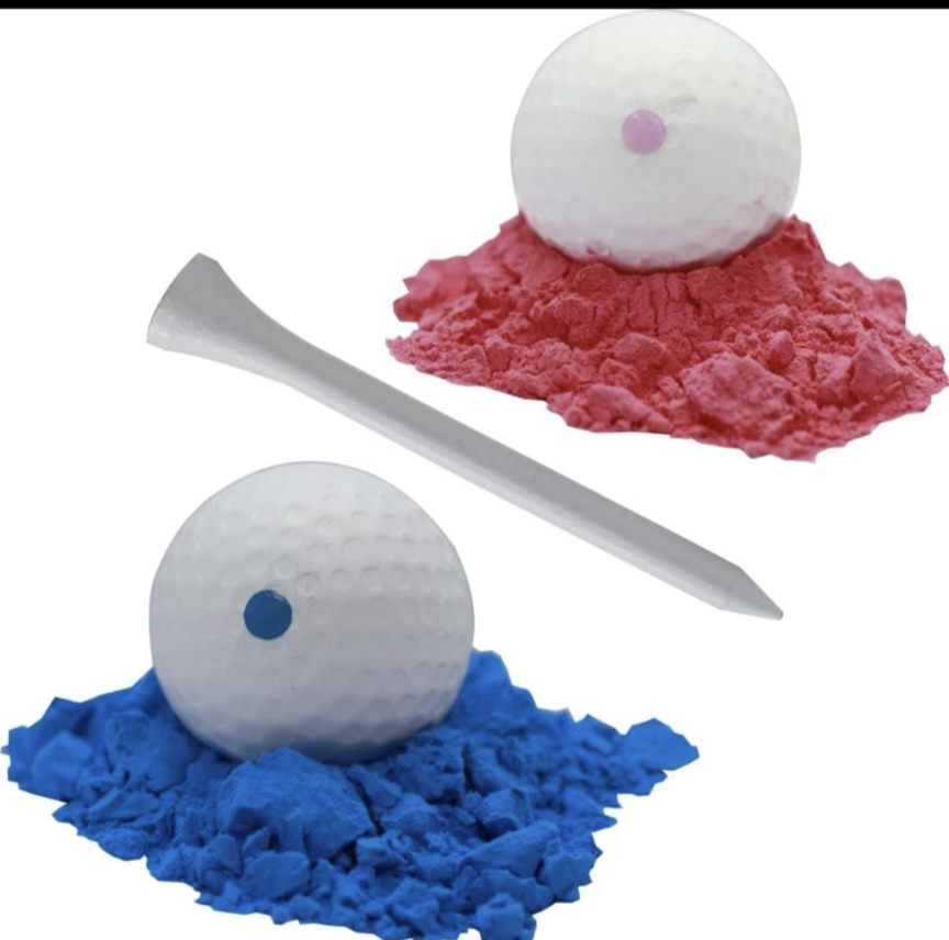 Gender Reveal Golf Ball - GIRL 🧡 #freecycle