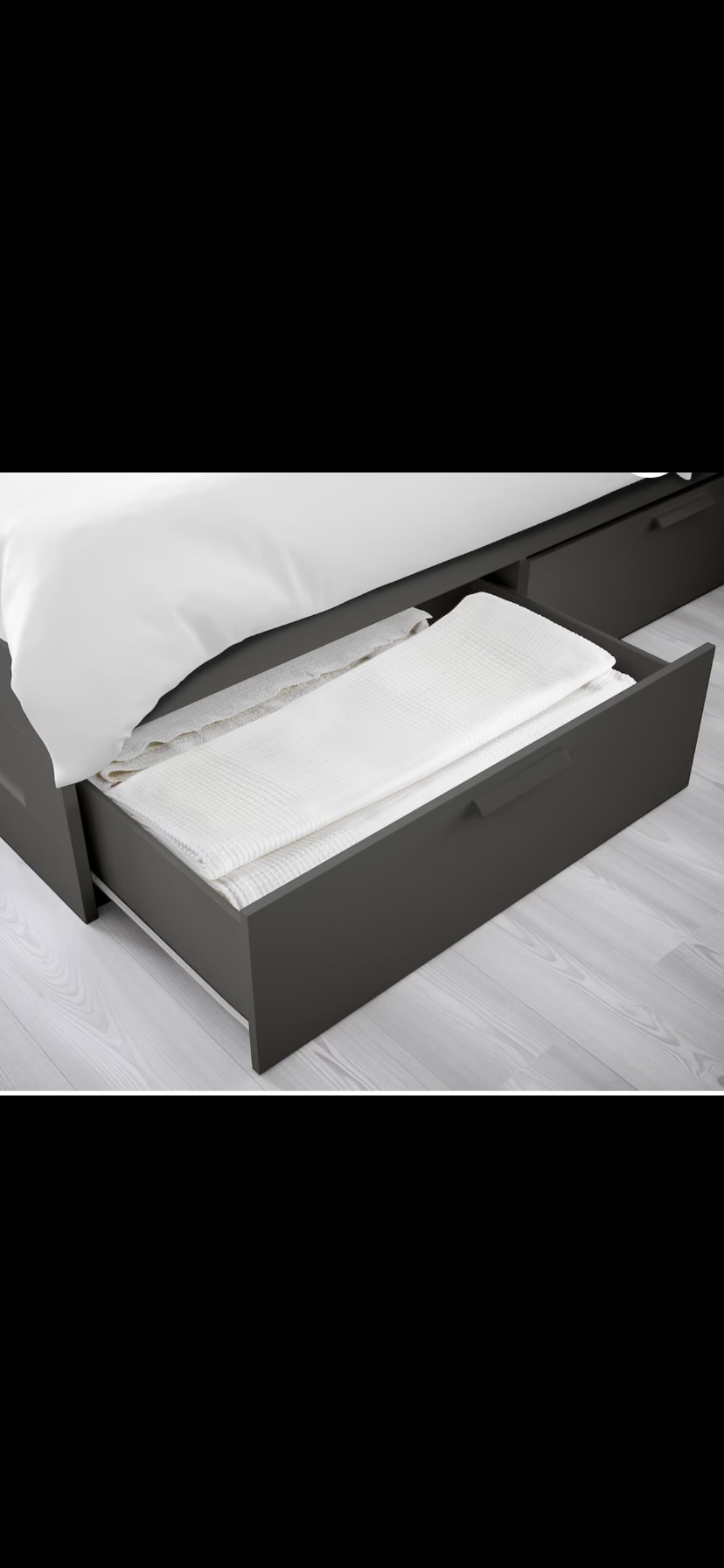 Deep Gray Storage Bed Frame - photo 2